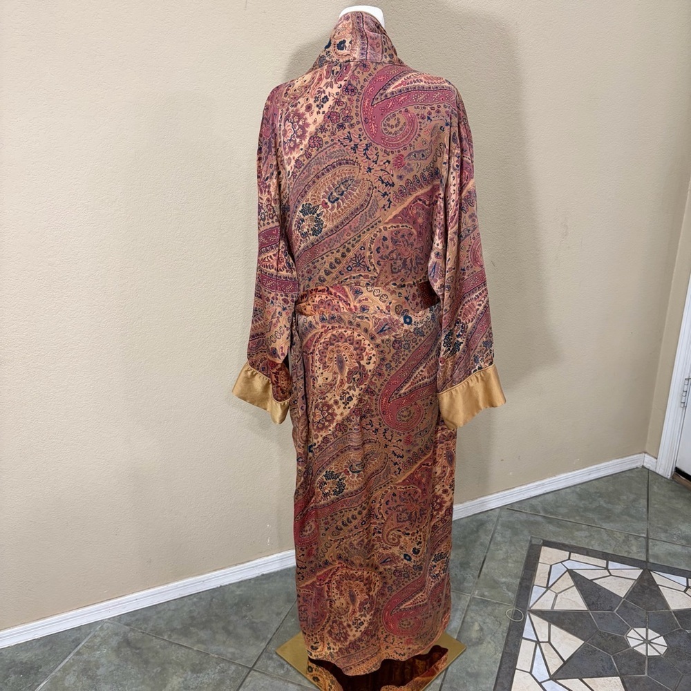 Vintage 1990s Victoria’s Secret Gold Label Silk Robe SZ M Lingerie Quiet luxury - Picture 5 of 10